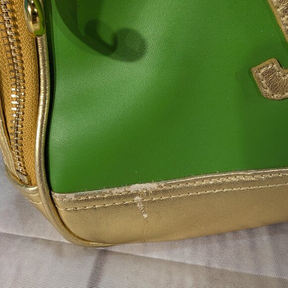 Juicy Couture Vintage Green-Gold Pet Carrier Bag - Picture 2 of 14